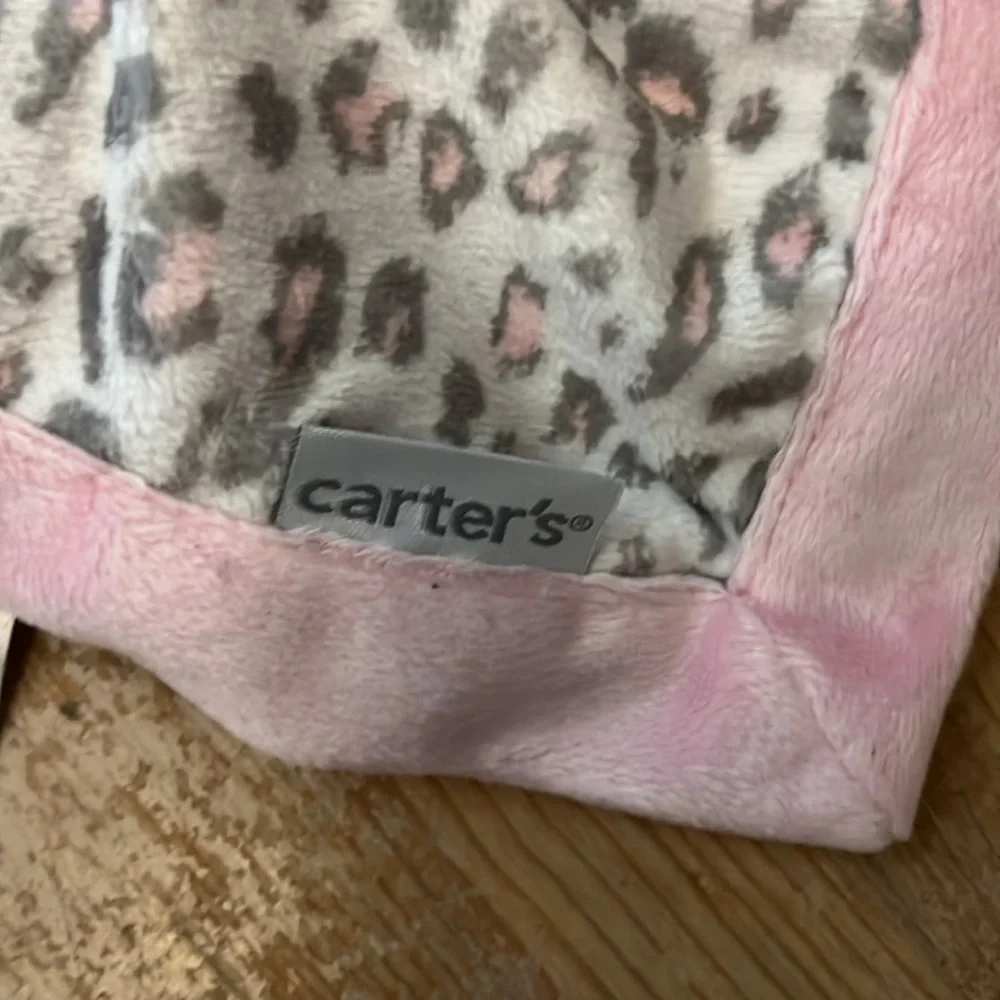 Carter’s Baby Bear Lovey Security Blanket Leopard Animal Print